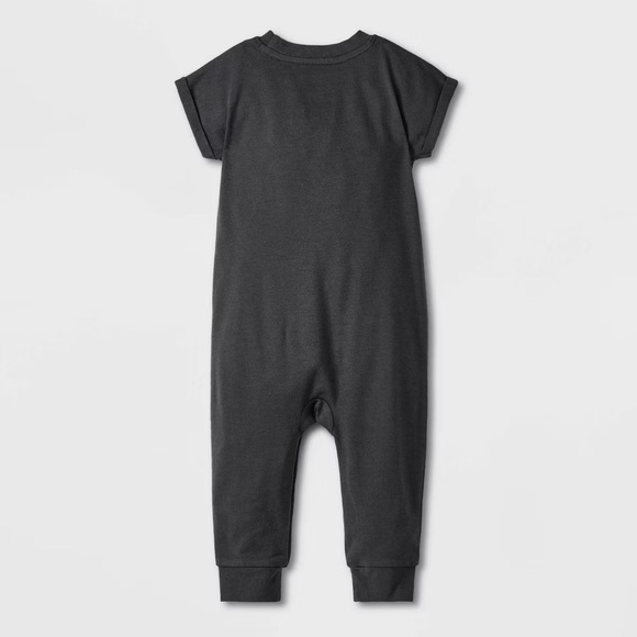 Cat & Jack Baby Girls' My First Rodeo Romper Gray Size 0-3 Months - Picture 2 of 4